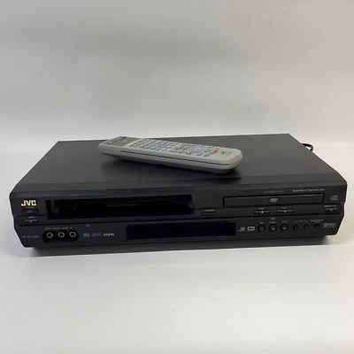 JVC HR-XVC26U DVD VCR Combo Player Recorder VHS + Compatible Remote LP21036-033 - Image 1 of 4