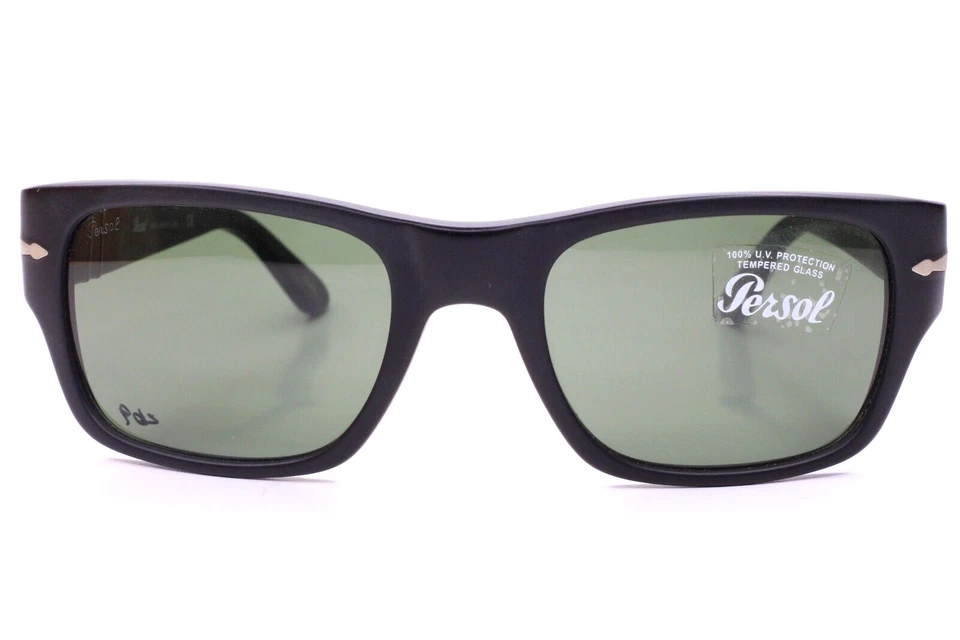 Persol PO3021S 900/31 Black Acetate Designer Luxury Italy Sunglasses 53-20mm - Image 1 of 4