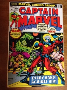 Captain Marvel #25 VF (Mar 1973, Marvel) Starlin Thanos Infinity War Movie Key - Picture 1 of 2