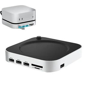 Nuova Docking Station USB HUB per Mac Mini M4 M4 Pro M.2 NVMe SSD 4TB Max - Foto 1 di 16
