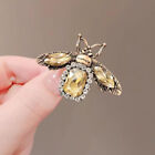 Vintage Bee Rhinestone Brooch Retro Crystal Insect Breast Pin Clothes Corsage