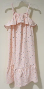 NWT Tea Collection Crystal Pink Confetti Ruffled Midi Dress Girl's Size 7 - Picture 1 of 3