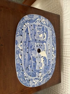 Schöne antike viktorianische Spode italienische Fleischtropffläche - fabelhaft 1885 - Bild 1 von 16