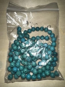 OLD STOCK CLOUD MOUNTAIN TURQUOISE PETITE BEADS - - Picture 1 of 3