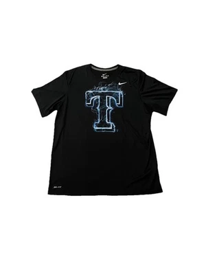 Nike DRI FIT x Texas Tech Red Raiders Black/Blue Phantom Letter ‘T’ Shirt Sz XL - Image 1 of 2