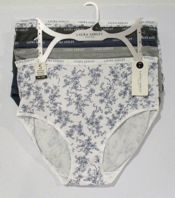 Bragas Laura Ashley Mujer Algodón Spandex Elásticas Calzoncillos 5 Pares Talla Grande Foto 1 de 4