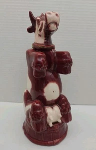 Franor Royale Keramik Kuh Karaffe Frankreich braun 10,5" - Bild 1 von 11