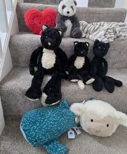 Lote de trabajo paquete de peluche Jellycat juguetes blandos Jellycats X 9 - Imagen 1 de 1