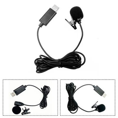 Hochleistungs USB Ansteckmikrofon für Smartphone und für Autoaufnahmen - Bild 1 von 4