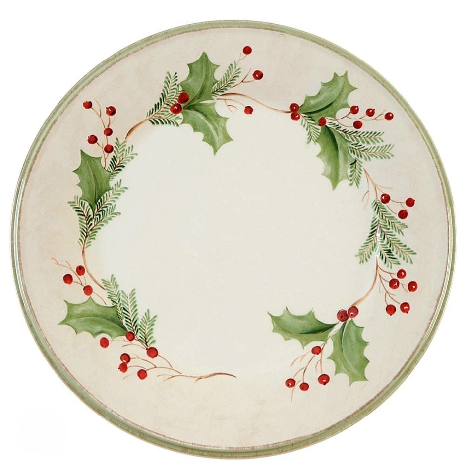 Тарелка Lenox 9,25 дюйма праздничные собрания праздничная ягодная закуска салат буфет США - Изображение 1 из 4