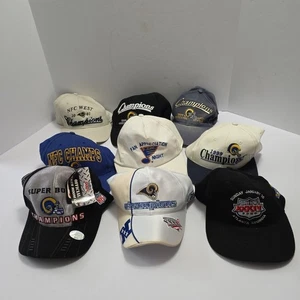 Vintage St. Louis Rams Champion Hüte 9 Stück - Bild 1 von 19