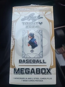 3 × 2024 Leaf Trinity Baseball Box Memorabilia 2 Steel Cards Factory Sealed - Picture 1 of 3