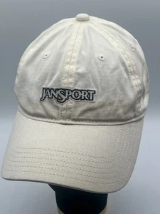 JanSport Strapback Baseball Cap Mütze verstellbar creme/weiß bestickt - Bild 1 von 9