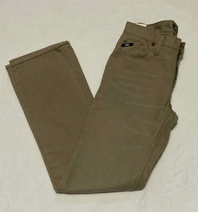 Vans Off the Wall Boy's Size 14 Slimbo Straight Leg Khaki Jeans- Brand New - Picture 1 of 6