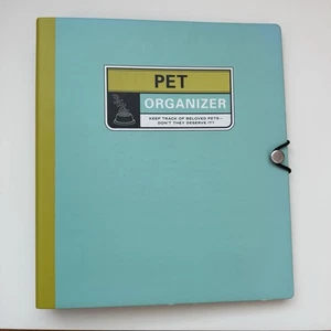 Libro organizador de mascotas Knock Knock NUEVO sin usar perros gatos aves información veterinaria RARO - Imagen 1 de 12