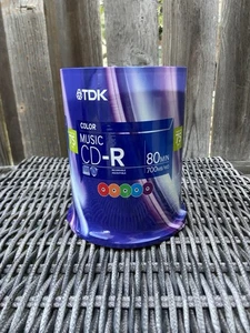 FLAW TDK Color Music CD-R 80 min 700MB Recordable Blank Discs 75 Pack CD Spindel - Bild 1 von 11