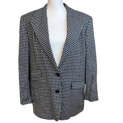 LAUREN Ralph Lauren Blazer Size 16 Check Plaid Career Office Work Job Interview - Image 1 of 4