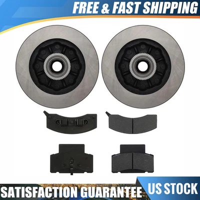 Juego de 3 pastillas de freno y rotores de disco delanteros para Chevrolet G30 4,3 L 1996 Foto 1 de 4