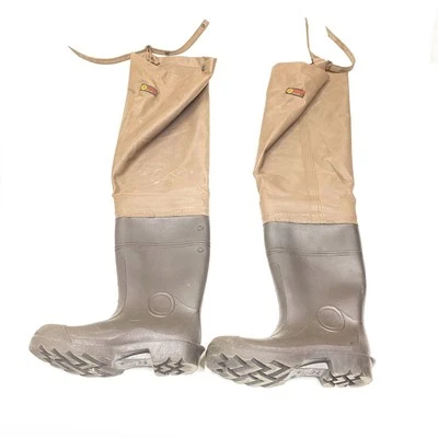 Lacrosse Duralite Boots Hip Waders waterproof Size 11 Brown Made in USA - Image 1 of 4