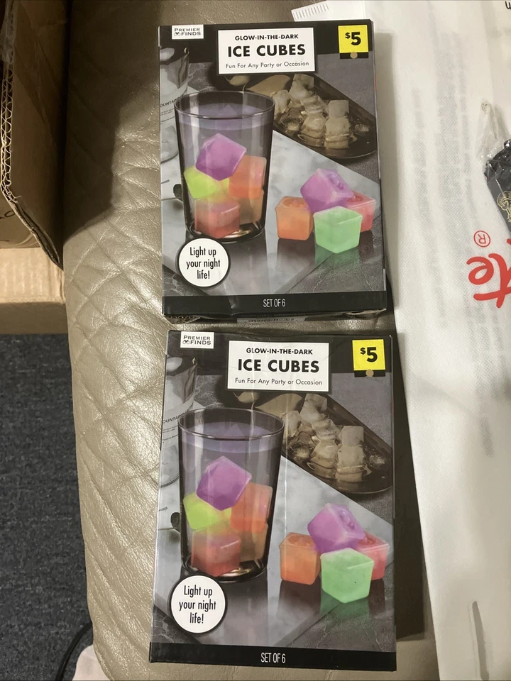 1 Box Of Glow In The Dark Ice Cubes, Party Supply, Birthday, Fiesta, NIB - Image 1 of 1