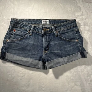 Hudson Jeans Hampton Short Shorts Womens 25 (27”) Cuffed Stretch Blue Low Rise - Picture 1 of 17