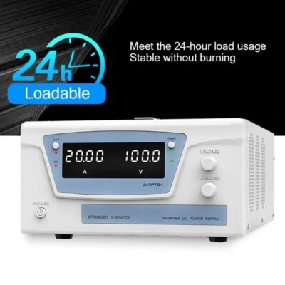 2000W High-power Adjustable DC Power Supply High-DC 100V 20A KPS10020D - Image 1 of 4