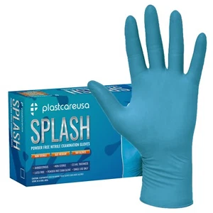 Blue Nitrile Exam Gloves - Various Sizes - Powder & Latex Free (Medical Grade) - Picture 1 of 5