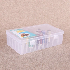 Sewing Thread Storage Box 42 Pieces Spools Bobbin Carrying Case Holder Cr.GA - Picture 1 of 10
