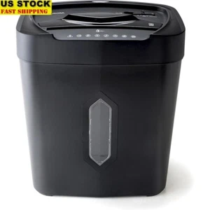 12 Sheet Crosscut Shredder Paper Credit Card Wastebasket 5.2 Gallon P-4 Security - Picture 1 of 7