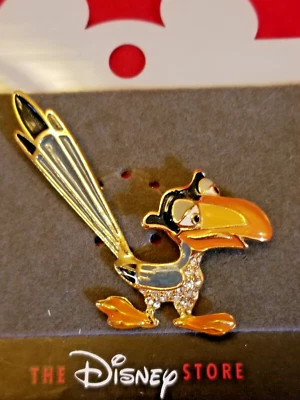 Disney Store PIN BROOCH The Lion King ZAZU Hornbill Bird Enamel Crystal New Rare - Image 1 of 4