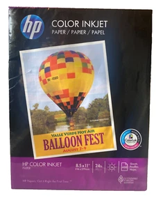 Drukarka kolorowa HP papier kolorowy druk 8,5 x 11 liter, 96 jasnych 400 arkuszy NOWA - Zdjęcie 1 z 4