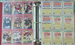 Juego completo de 660 tarjetas de fútbol americano 1990 álbum más 25 tarjetas de trivia del Super Bowl - Imagen 1 de 2