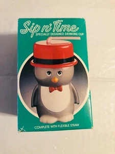 Sip n`Time Pinguin Trinkbecher mit flexiblem Strohhalm - Bild 1 von 4