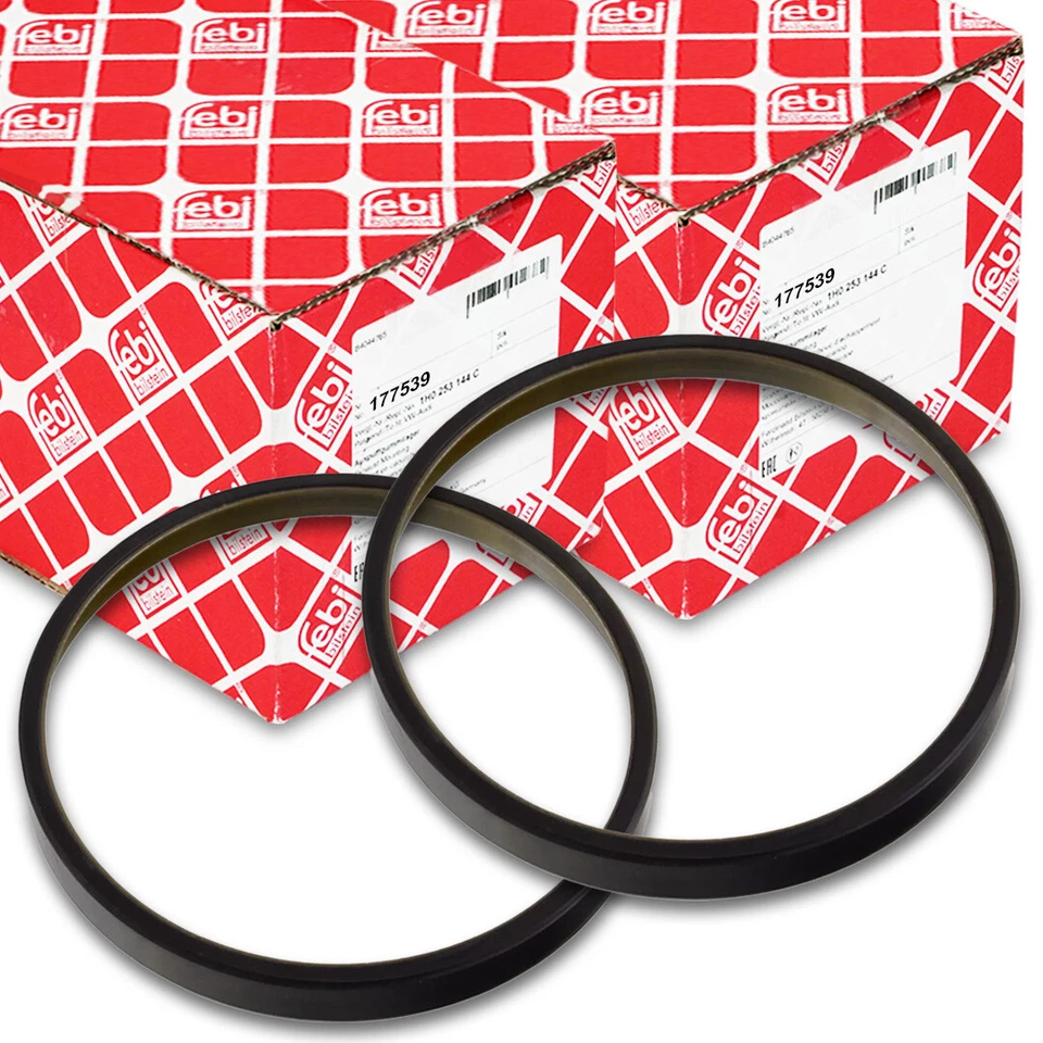 2x FEBI ABS Ring Sensorring Hinten MERCEDES BENZ W204 W211 W212 R230 177539 - Bild 1 von 1