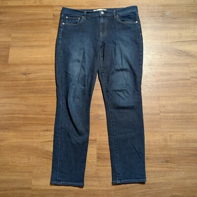 Gap 1969 Real Straight Jeans Womens 31R Dark Wash Stretch Denim 35x29 - Image 1 of 4