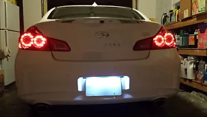 White LED License Plate Lights For Infiniti G37 2008-2013 2010 2011 2012 2013 - Picture 1 of 1