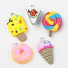 5 Pieces  Ice , , Donut, Sandwich and Popsicle Charms
