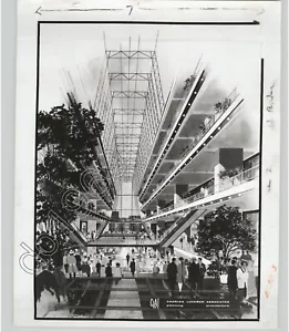 ARCHITECTURAL Drawing for Interior ROCKEFELLER CENTER NEW YORK 1930s Press Photo - Bild 1 von 2
