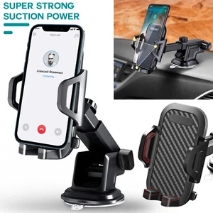 360° Adjustable Car Suction Holder Dashboard Windshield Mount For iPhone Samsung - Picture 1 of 12