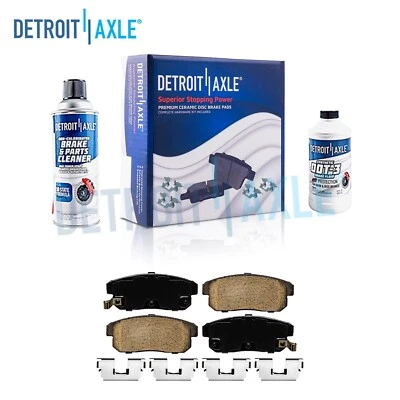 Rear Ceramic Brake Pads Hardware for Nissan Sentra Maxima Infiniti I35 G20 I30 - Image 1 of 4