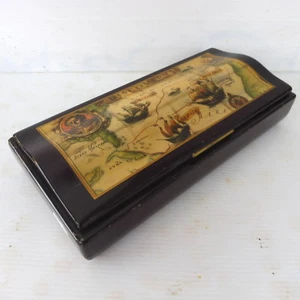 * CHRISTOPHER COLUMBUS 5.5cm H x 26cm x 12.5cm JEWELRY BOX BOX BOX BOX - Picture 1 of 5