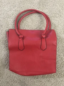 Elizabeth Arden Large Red Purse Shoulder Shopper Tote Bag NWT \ Brand New - Picture 1 of 8
