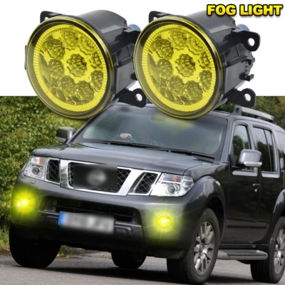 PAIR LED Bumper Fog Light Driving Lamp For Nissan Pathfinder 2005 2006-2011 2012 - Image 1 of 4