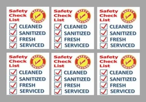 2.5 x 2.5 Vending Label Candy Machine Sticker Virus CDC GUIDELINES SAFETY - Picture 1 of 1