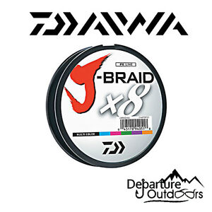 Daiwa J-Braid X8 Braided Fishing Line - 330 Yards (300 M) Multi-Color Line