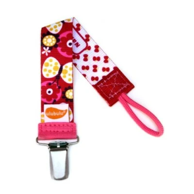 Butterfly Pacifier Clip - Ulubulu Baby Girls Binky Clip works with all pacis - Image 1 of 3