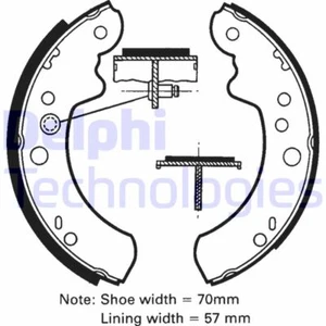 Set Zapatas de Freno LS1312 DELPHI para Ford - Imagen 1 de 1
