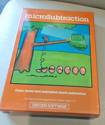 MicroSubtraction by Hayden Software Atari 400/800/XL/XE; Disk and Manual; NIB - Image 1 of 4