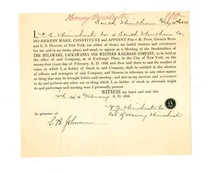 1888 doc. signed Arthur St. Clair Winchester -- Harvey Winchester, South Windham - Picture 1 of 5