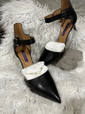 Ralph Lauren Colección Etiqueta Púrpura Didina Piel de becerro Pulida Original 850 Foto 1 de 4